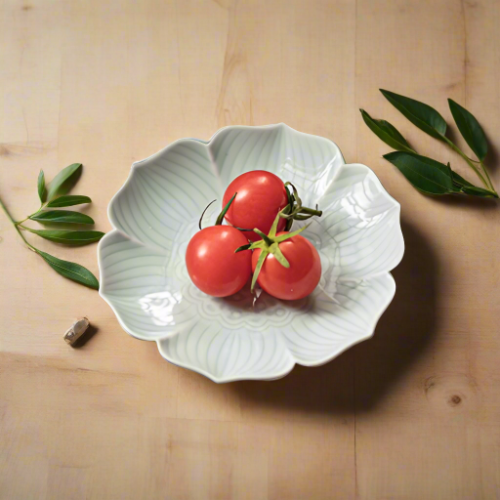 Elegant Ceramic Tea Snack Plates, 4.8-inch Vintage Chinese Style Pastry Plates, Snack Dishes, Fruit Plates - More Than Ceramics